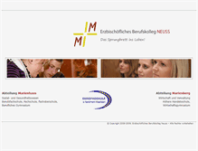 Tablet Screenshot of berufskolleg-marienhaus.de